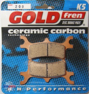 DISC BRAKE PADS RR CERAMIC-CARBON "K5"