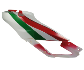 Right. Cover WHITE BT-091 w. sticker green-white-red +Moto2