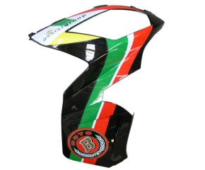 Front center cover right BLACK BT-015 with stickers Moto2