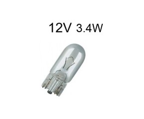 BULB, WEDGE BASE (12V 3.4W)